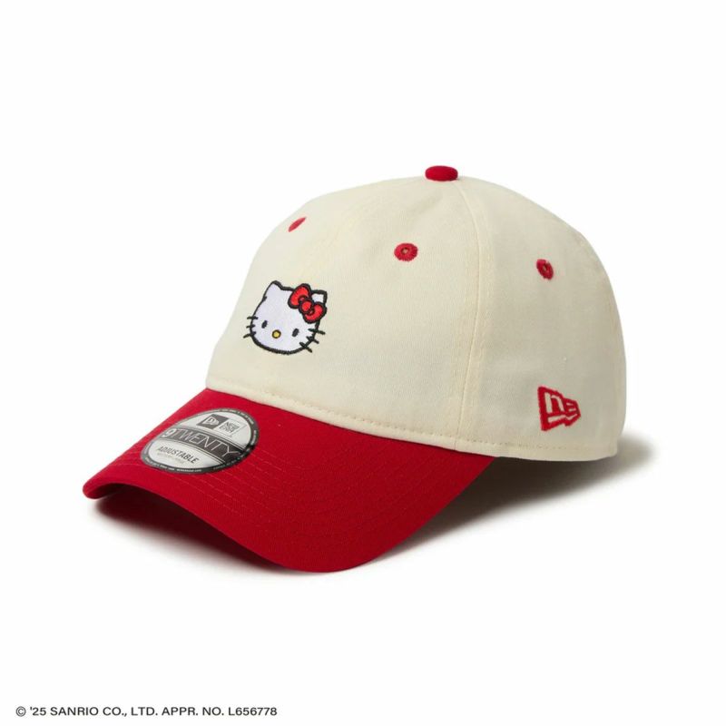 ニューエラNEWERAアウトドアカジュアル帽子キャップ9TWENTYHELLOKITTYハローキティクロームレッドバイザー14432202メンズレディースユニセックス25SP春夏