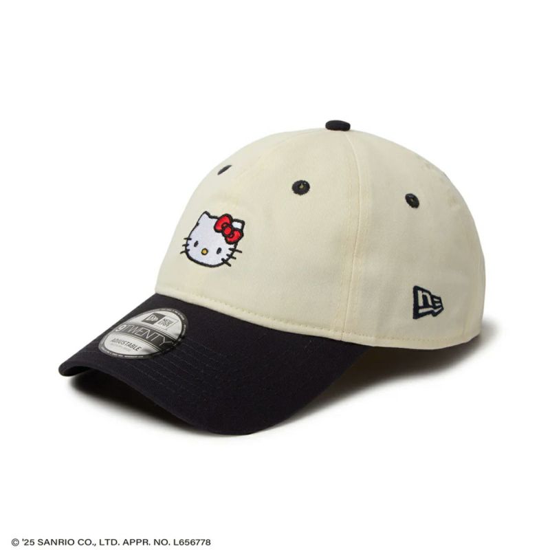 ニューエラNEWERAアウトドアカジュアル帽子キャップ9TWENTYHELLOKITTYハローキティクロームネイビーバイザー14432203メンズレディースユニセックス25SP春夏