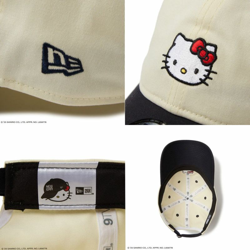 ニューエラNEWERAアウトドアカジュアル帽子キャップ9TWENTYHELLOKITTYハローキティクロームネイビーバイザー14432203メンズレディースユニセックス25SP春夏
