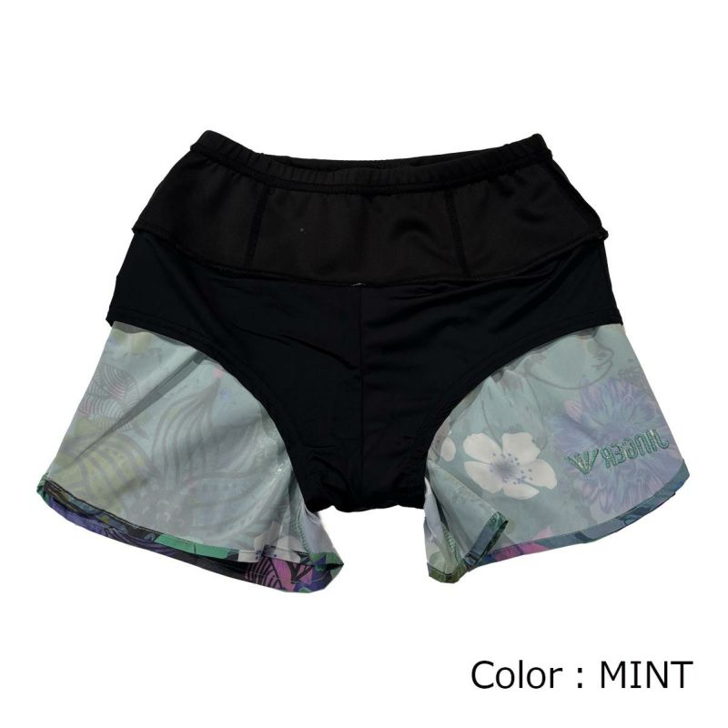 ジンガーJINGERランニングウェアボトムスショートハーフパンツ短パンマルチポケット付きランニングパンツJF-2059-MINTレディース女性25SP春夏