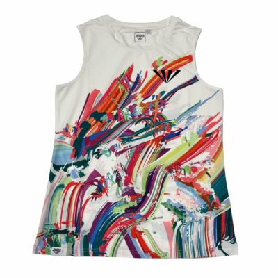 ジンガーJINGERランニングウェアノースリーブタンクトップノースリーブシャツJF-6020-WHTレディース女性25SP春夏
