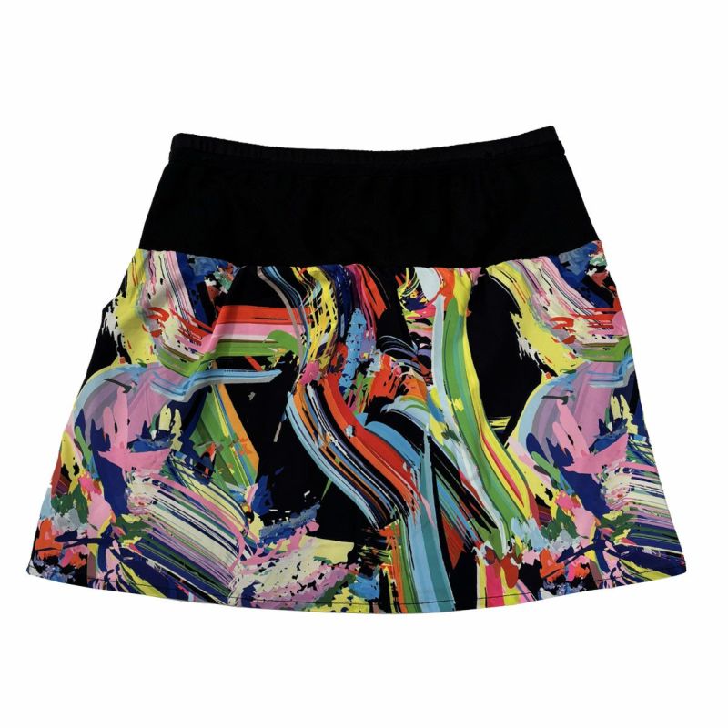 ジンガーJINGERランニングウェアボトムスショートハーフパンツ短パンマルチポケット付きランニングスカートJF-2058-BLKレディース女性25SP春夏