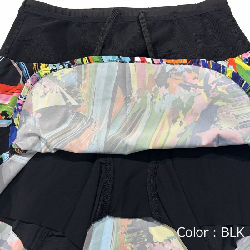 ジンガーJINGERランニングウェアボトムスショートハーフパンツ短パンマルチポケット付きランニングスカートJF-2058-BLKレディース女性25SP春夏