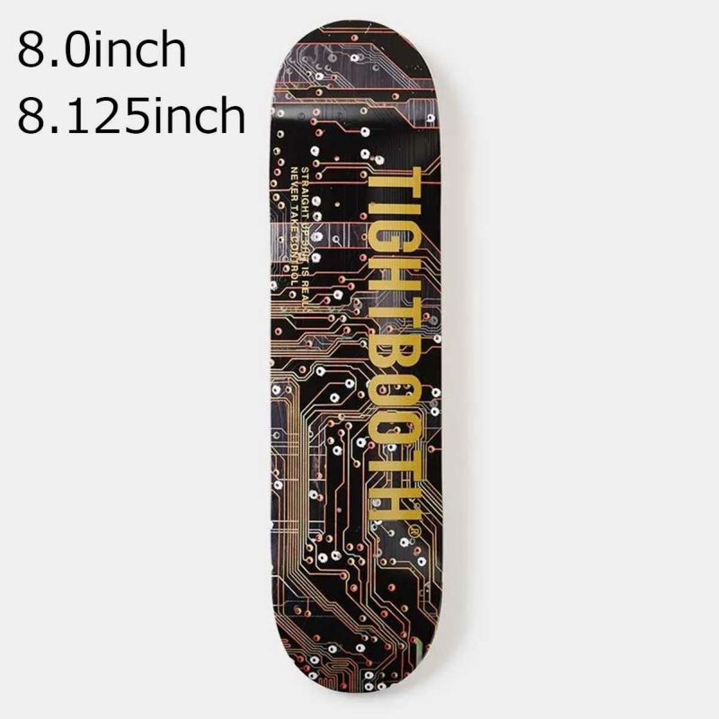 タイトブースTIGHTBOOTHスケボースケートボードデッキ板CHIPLOGOSS25-D02