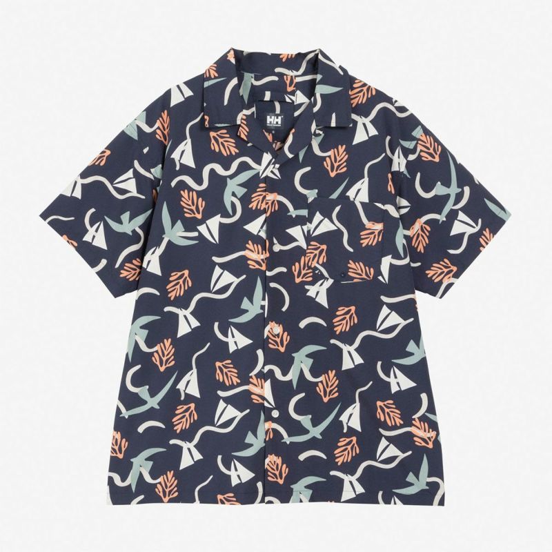 ヘリーハンセンHELLYHANSENアウトドアカジュアルウェア半袖シャツショートスリーブバスクシャツS/SBASKSHIRTSHH42541-N3メンズレディースユニセックス25SS春夏