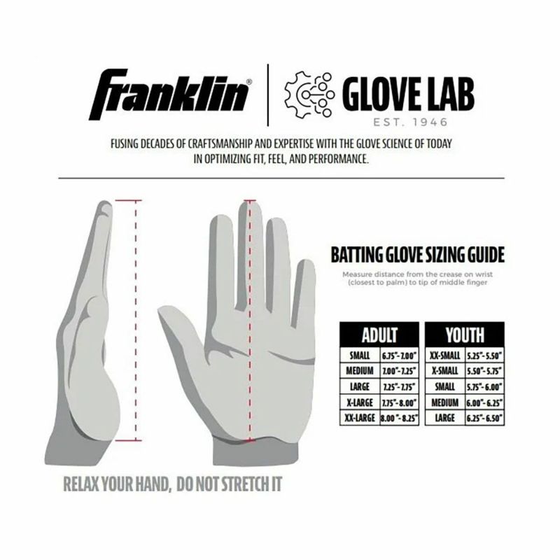 フランクリンFranklinベースボール野球ソフトボールグローブ手袋InfiniteHi-LitePowerstrap(TM)BattingGlovesバッティング手袋両手用20771メンズレディースユニセックス25SP春夏