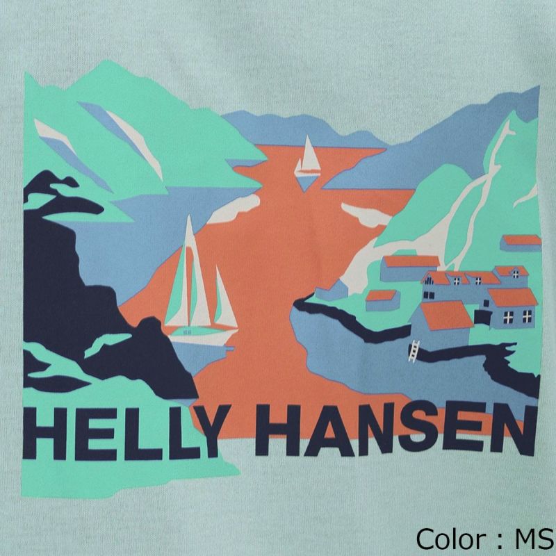 ヘリーハンセンHELLYHANSENアウトドアカジュアルウェア半袖TシャツショートスリーブランドエスケープティーS/SLANDSCAPETEEHH62507-CWメンズレディースユニセックス25SS春夏