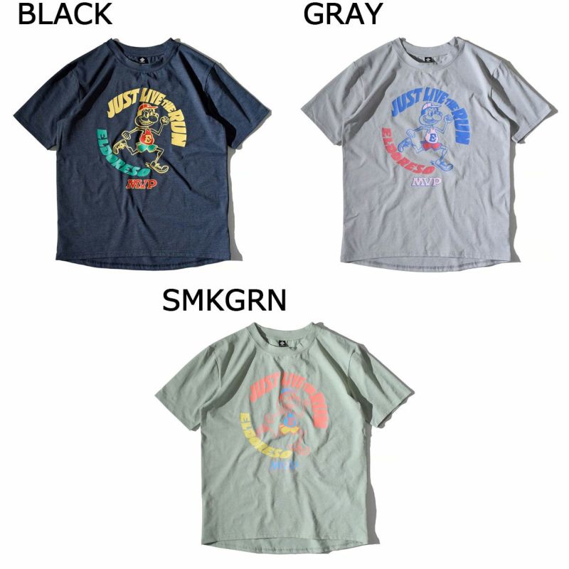 エルドレッソELDORESOランニングウェア半袖TシャツJustLiveTeeE1015015メンズレディースユニセックス25SP春夏