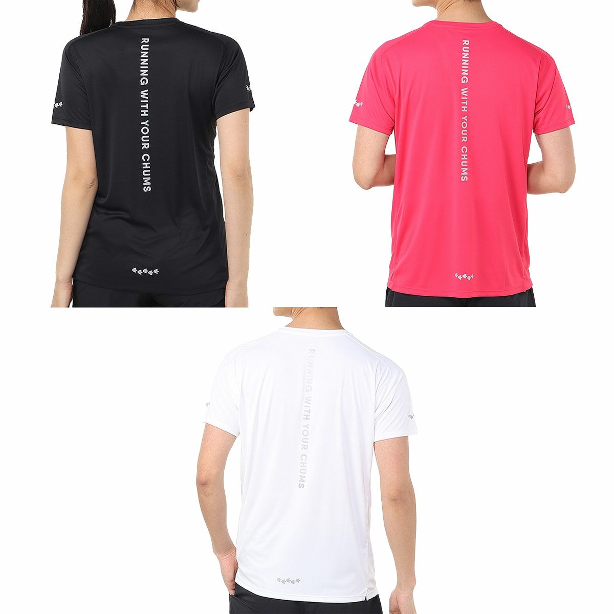 チャムスCHUMSランニングウェア半袖TシャツランニングブービーフェイスTシャツRunningBoobyFaceT-ShirtCH01-2494メンズレディースユニセックス25SP春夏