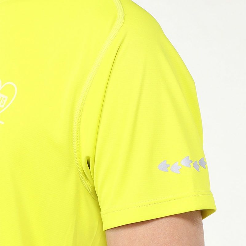 チャムスCHUMSランニングウェア半袖TシャツランニングハートビートTシャツRunningHeartBeatT-ShirtCH01-2496メンズレディースユニセックス25SP春夏