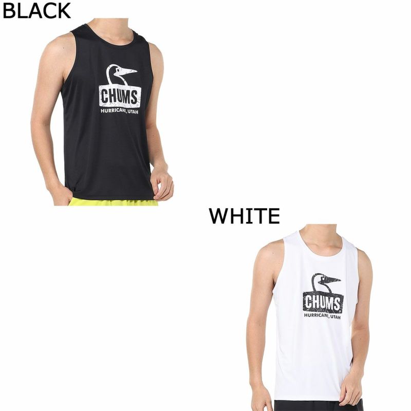 チャムスCHUMSランニングウェアノースリーブタンクトップランブービーフェイススリーブレスシャツRUNBoobyFaceSleevelessShirtCH01-2499メンズレディースユニセックス25SP春夏