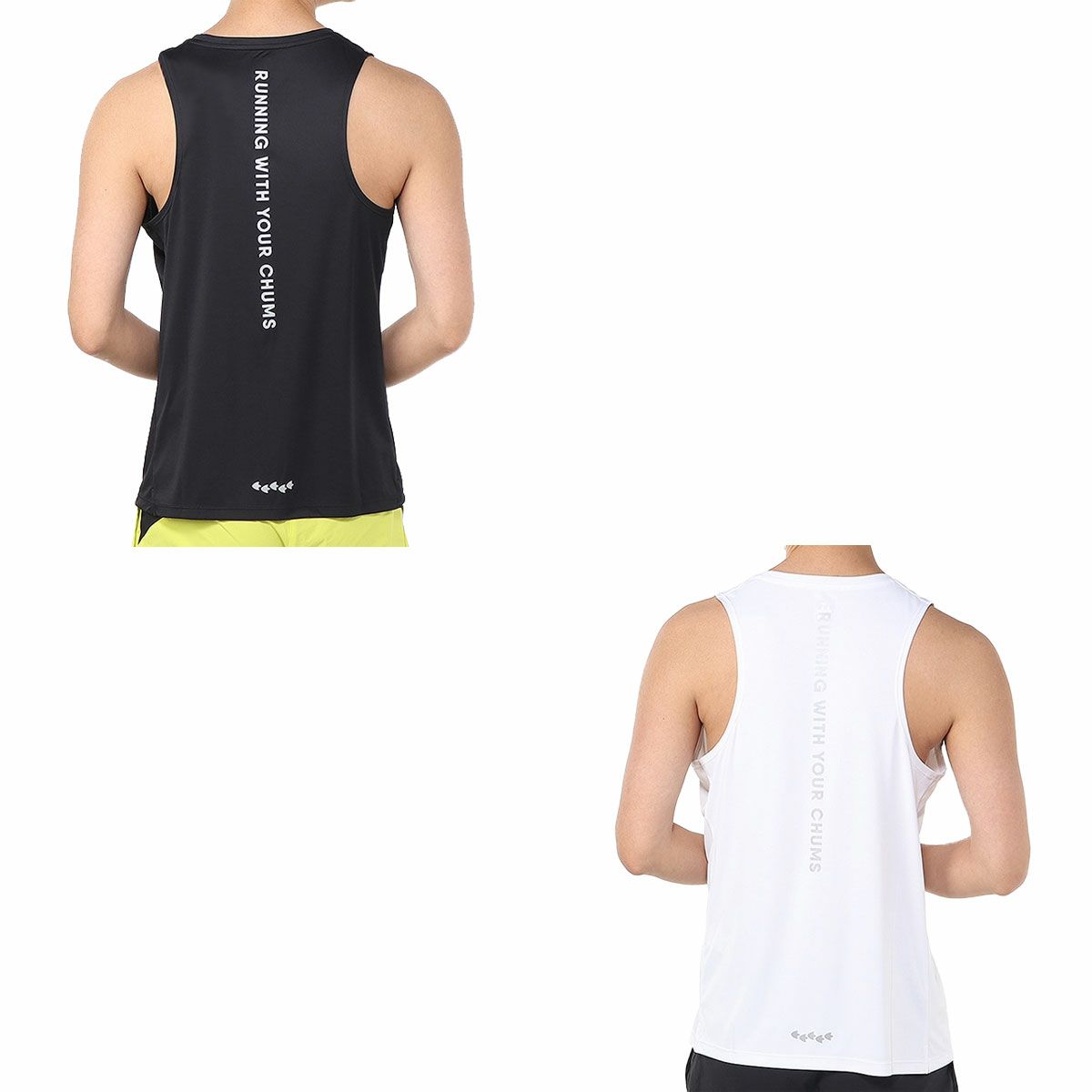 チャムスCHUMSランニングウェアノースリーブタンクトップランブービーフェイススリーブレスシャツRUNBoobyFaceSleevelessShirtCH01-2499メンズレディースユニセックス25SP春夏