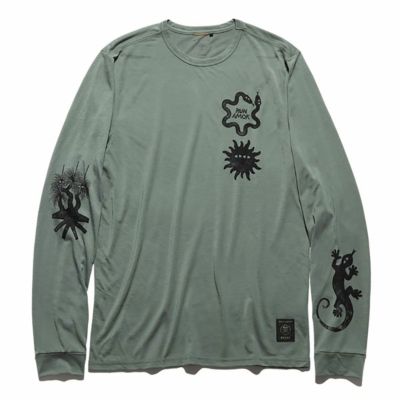 ラン アモック RUN AMOK ランニング ウェア 長袖 Tシャツ ロンT MATHIS LS RK402-FOR メンズ 男性 25SP 春夏