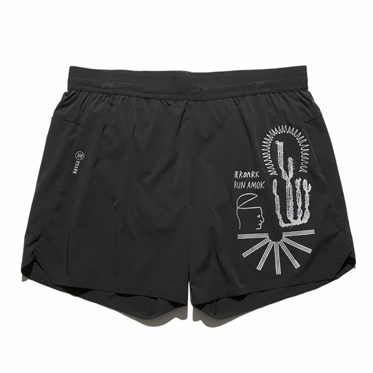 ランアモックRUNAMOKランニングウェアボトムスショートハーフパンツ短パンALTA5RS325-BLKメンズ男性25SP春夏