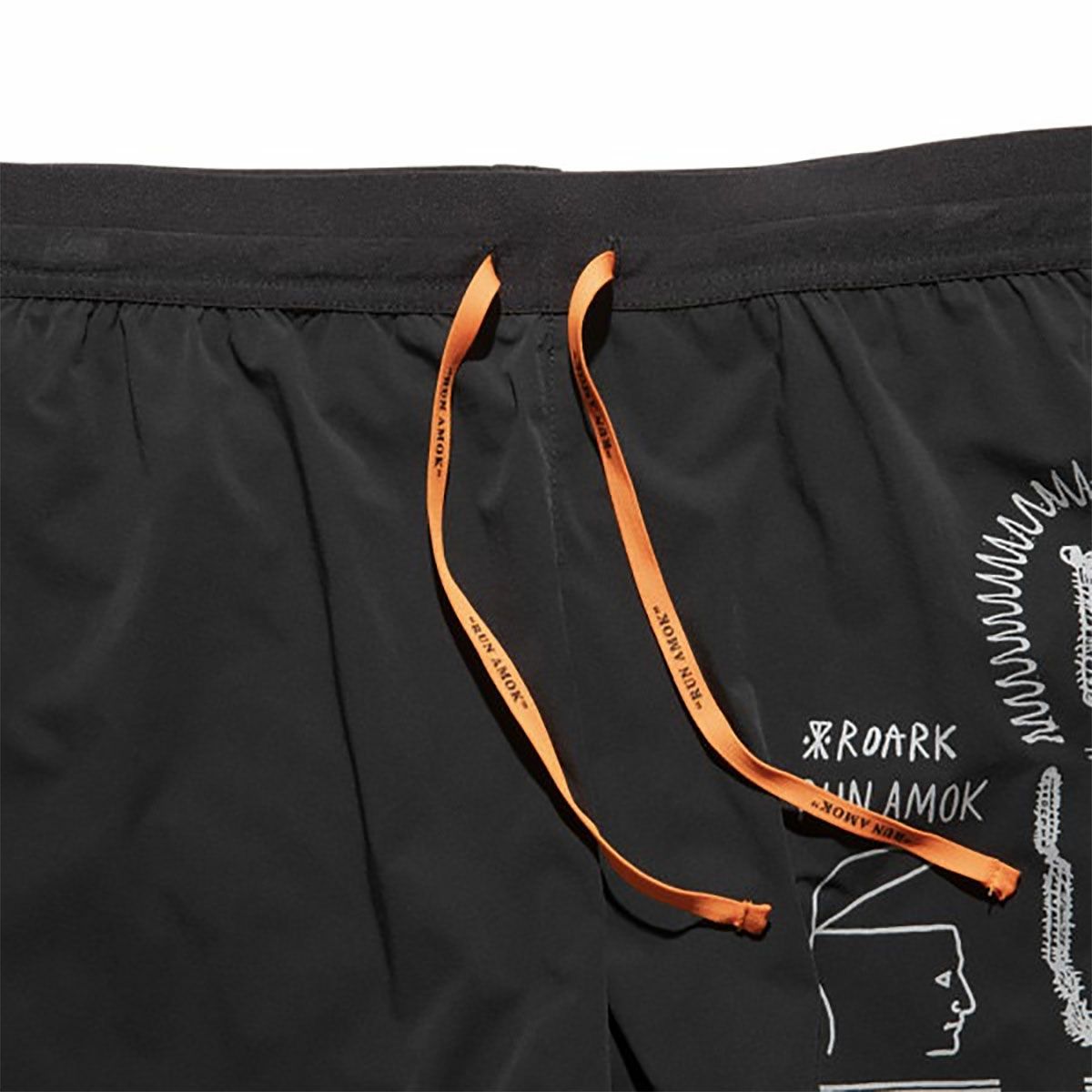 ランアモックRUNAMOKランニングウェアボトムスショートハーフパンツ短パンALTA5RS325-BLKメンズ男性25SP春夏