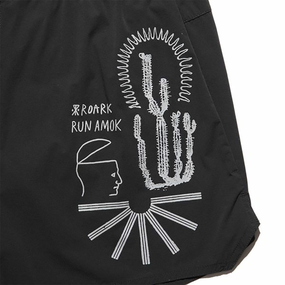 ランアモックRUNAMOKランニングウェアボトムスショートハーフパンツ短パンALTA5RS325-BLKメンズ男性25SP春夏