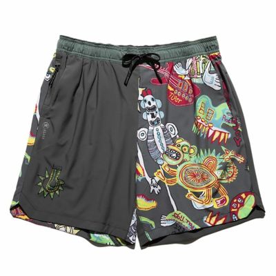 ランアモックRUNAMOKランニングウェアボトムスショートハーフパンツ短パンSERRANO7RS378-CHCメンズ男性25SP春夏