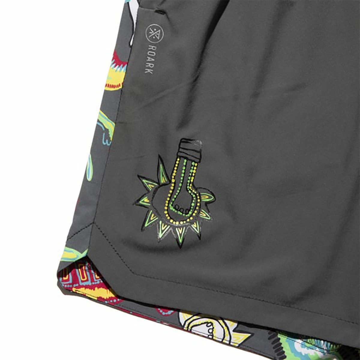 ランアモックRUNAMOKランニングウェアボトムスショートハーフパンツ短パンSERRANO7RS378-CHCメンズ男性25SP春夏