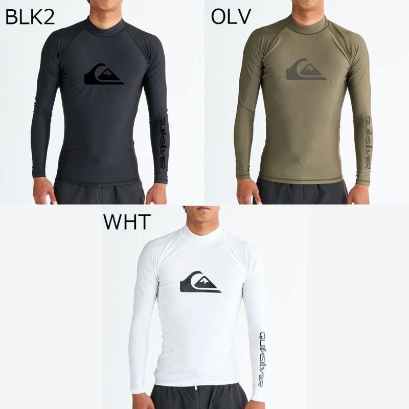 クイックシルバーQUIKSILVERサーフィンサーフラッシュガードUVカット長袖ALLTIMELRラッシュガードQLY251001メンズ男性25SP春夏