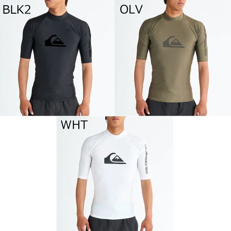 クイックシルバーQUIKSILVERサーフィンサーフラッシュガードUVカット半袖ALLTIMESRラッシュガードQLY251002メンズ男性25SP春夏