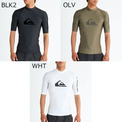 クイックシルバーQUIKSILVERサーフィンサーフラッシュガードUVカット半袖ALLTIMESRラッシュガードQLY251002メンズ男性25SP春夏