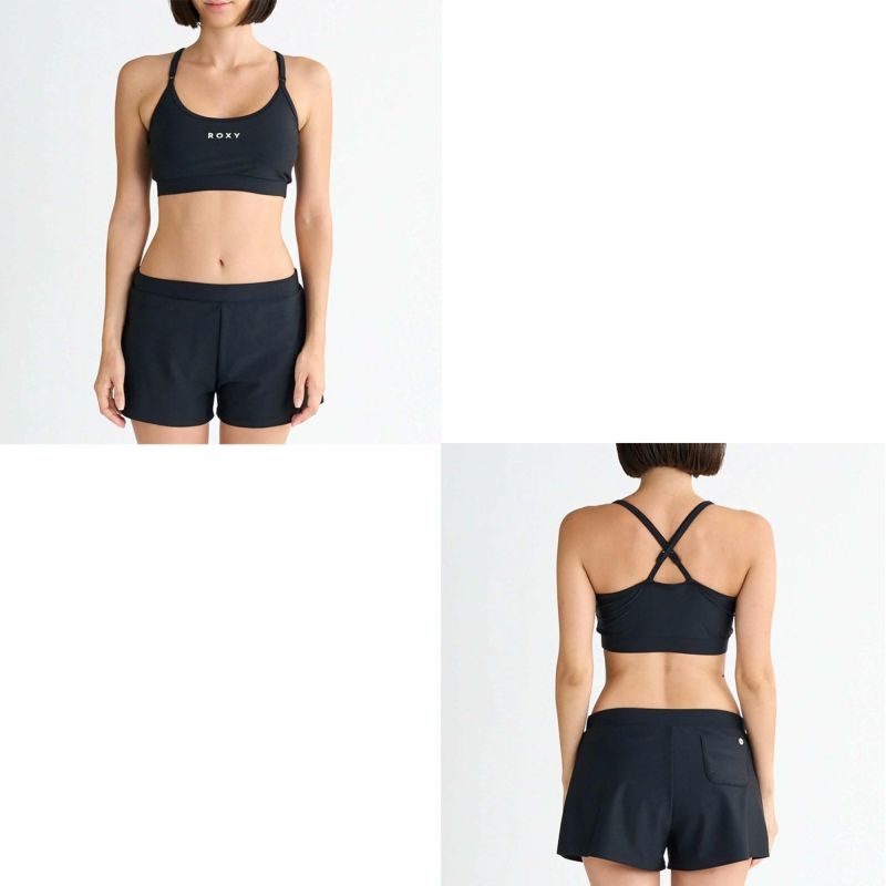 ロキシーROXYサーフィンサーフ水着STEPラッシュTシャツ付き水着3点セットRSW251002レディース女性25SP春夏