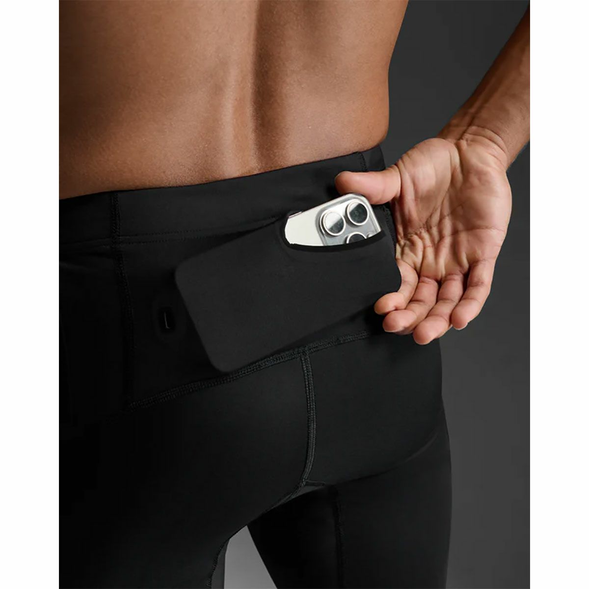 2XUツータイムズユーランニングウェアボトムスインナーアンダーパンツショーツMCSランコンプレッションタイツMA5305B-BLKBRFメンズ男性25SP春夏