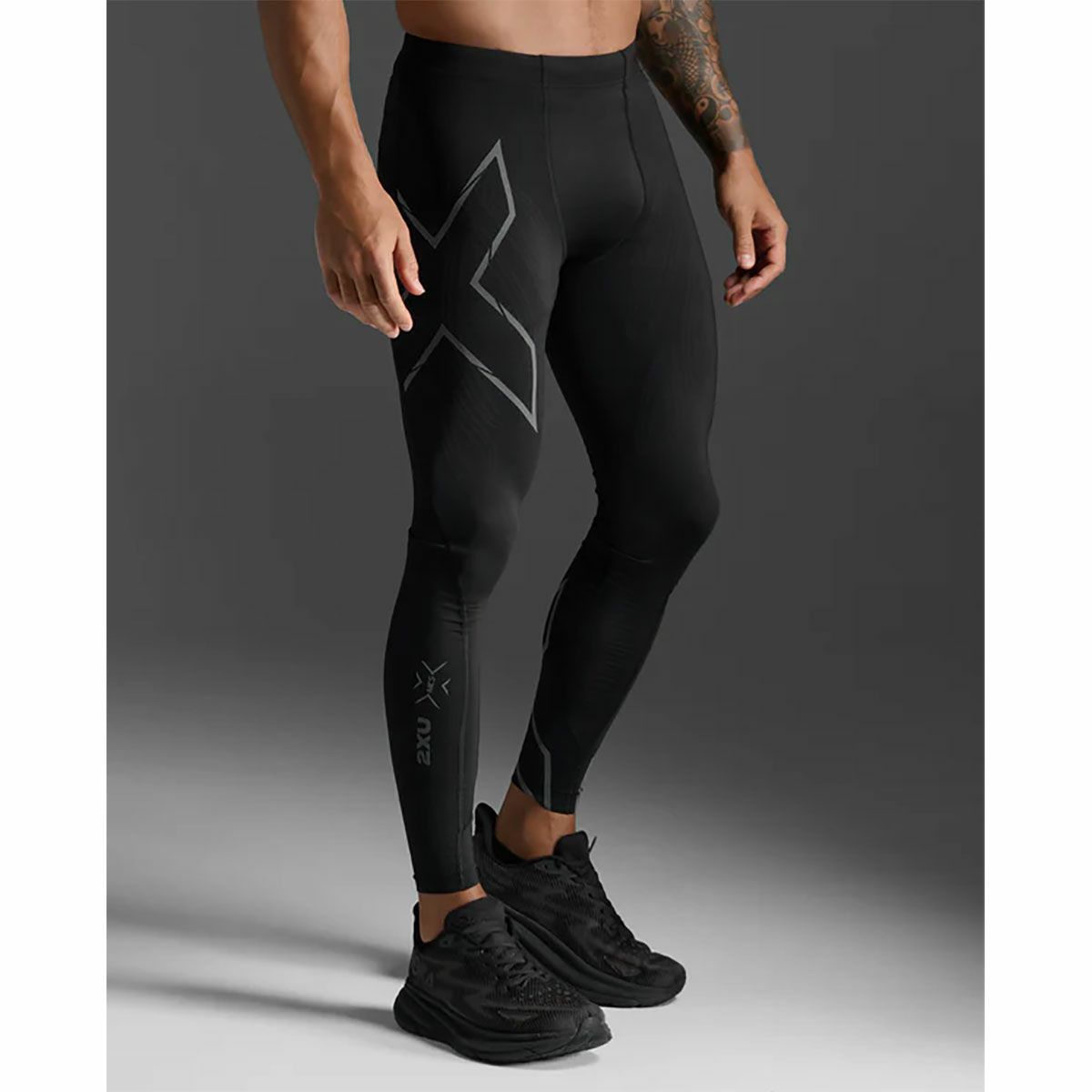 2XUツータイムズユーランニングウェアボトムスインナーアンダーパンツショーツMCSランコンプレッションタイツMA5305B-BLKBRFメンズ男性25SP春夏