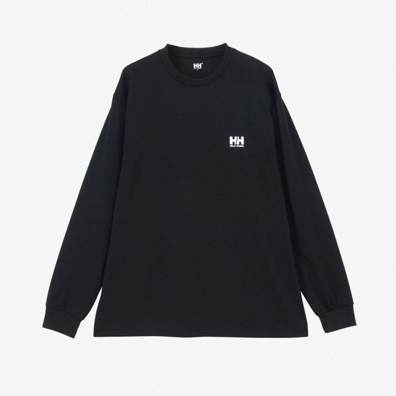 ヘリーハンセンHELLYHANSENアウトドアカジュアルウェア長袖TシャツロンTロングスリーブスクエアロゴティーL/SSQUARELOGOTEEHH32521-Kメンズレディースユニセックス25SS春夏