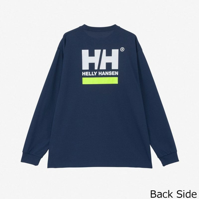 ヘリーハンセンHELLYHANSENアウトドアカジュアルウェア長袖TシャツロンTロングスリーブスクエアロゴティーL/SSQUARELOGOTEEHH32521-ONメンズレディースユニセックス25SS春夏