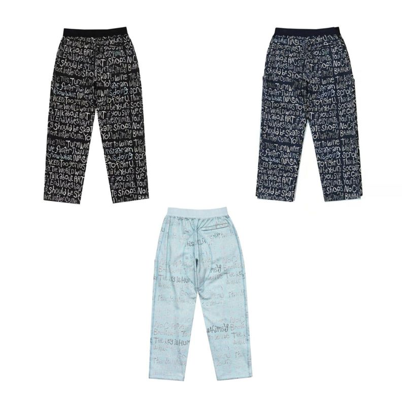 ウィムジーWHIMSYスケボースケートボードウェアボトムスロングパンツ長ズボンクレイレタースウェットパンツClayLetterSweatPant12231U130197メンズ男性24HO秋冬