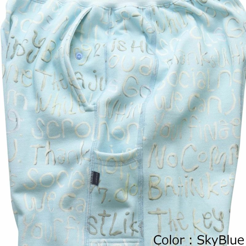 ウィムジーWHIMSYスケボースケートボードウェアボトムスロングパンツ長ズボンクレイレタースウェットパンツClayLetterSweatPant12231U130197メンズ男性24HO秋冬