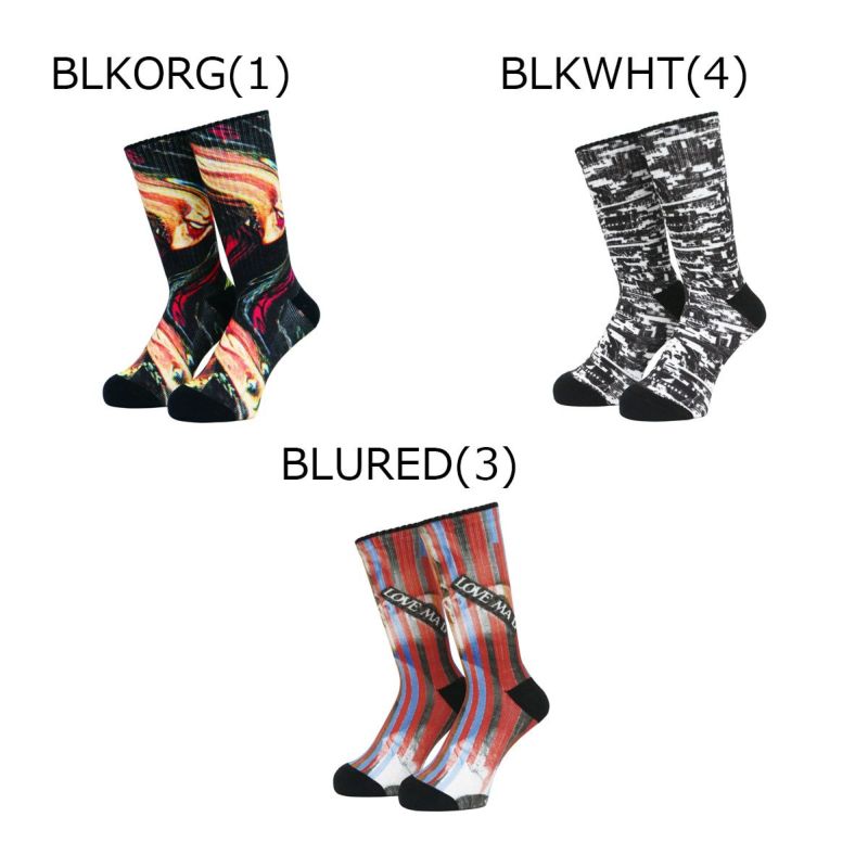 ウィムジーWHIMSYスケボースケートボードソックス靴下プリンテッドコラージュソックスPrintedCollergeSocks12231U130212メンズ男性25SP春夏