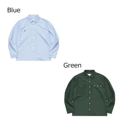 ウィムジー WHIMSY スケボー スケートボード ウェア 長袖シャツ ツール ボックス オックスフォード Tool Box Oxford 12231U130219 メンズ 男性 25SP 春夏
