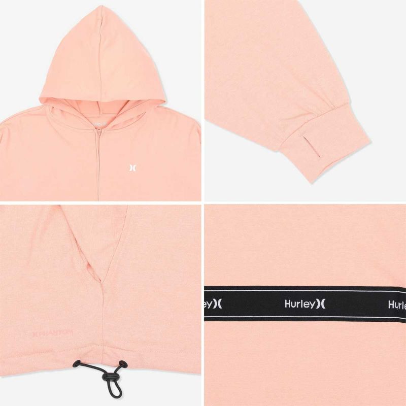 ハーレーHurleyサーフィンサーフウェアスウェットパーカージャガードバンドドルマンフーディーJACQUARDBANDDOLMANHOODIEWFF2320034レディース女性25SP春夏