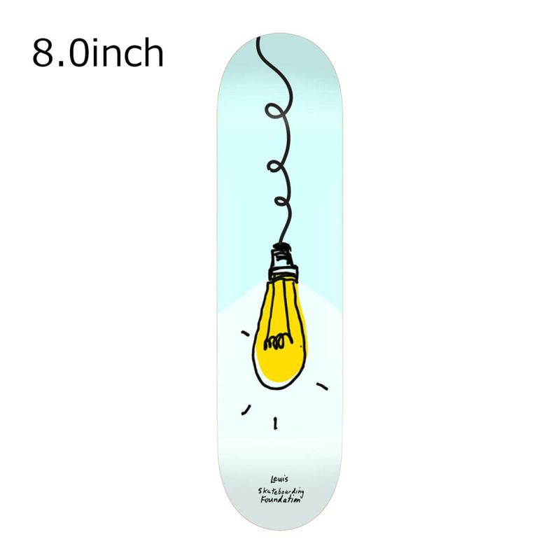 ファンデーションFOUNDATIONスケボースケートボードデッキ板ルイスバルブLEWISBULB8.0BRDFSJL05