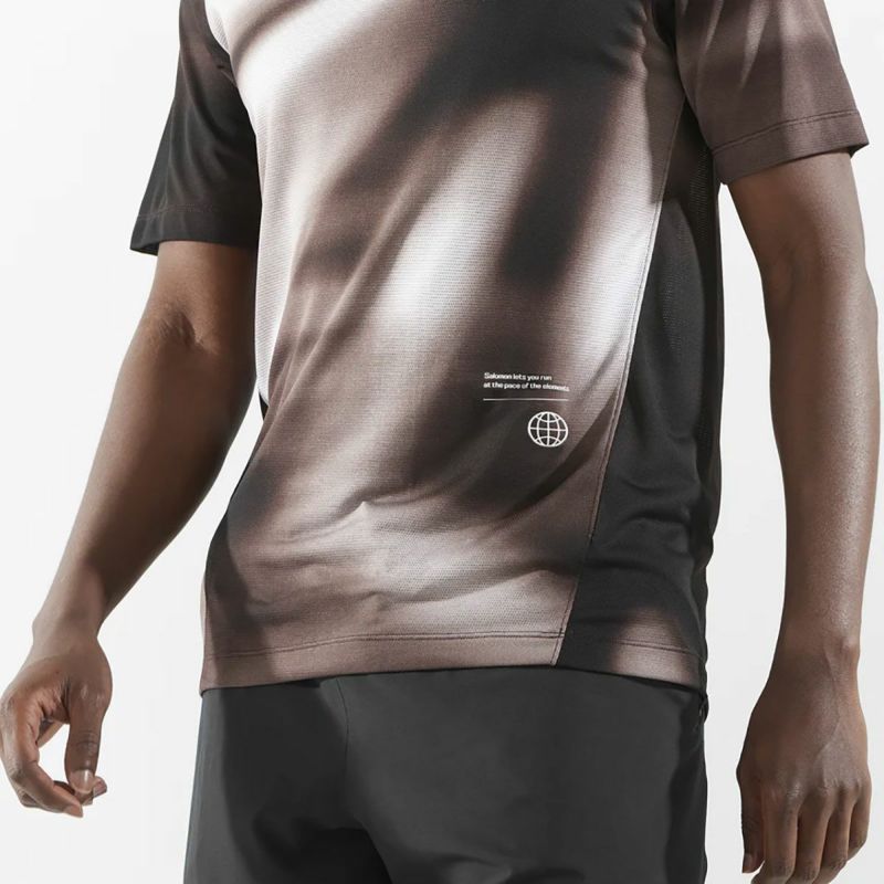 サロモンSALOMONランニングウェア半袖TシャツSHKoutCOREGRAPHICTEELC2457900メンズ男性25SP春夏