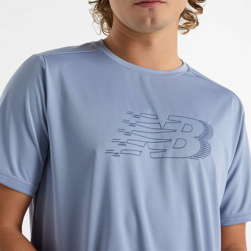 ニューバランスNewBalanceランニングウェア半袖TシャツSportEssentialsグラフィックショートスリーブTシャツMT51206DUSメンズ男性25SP春夏