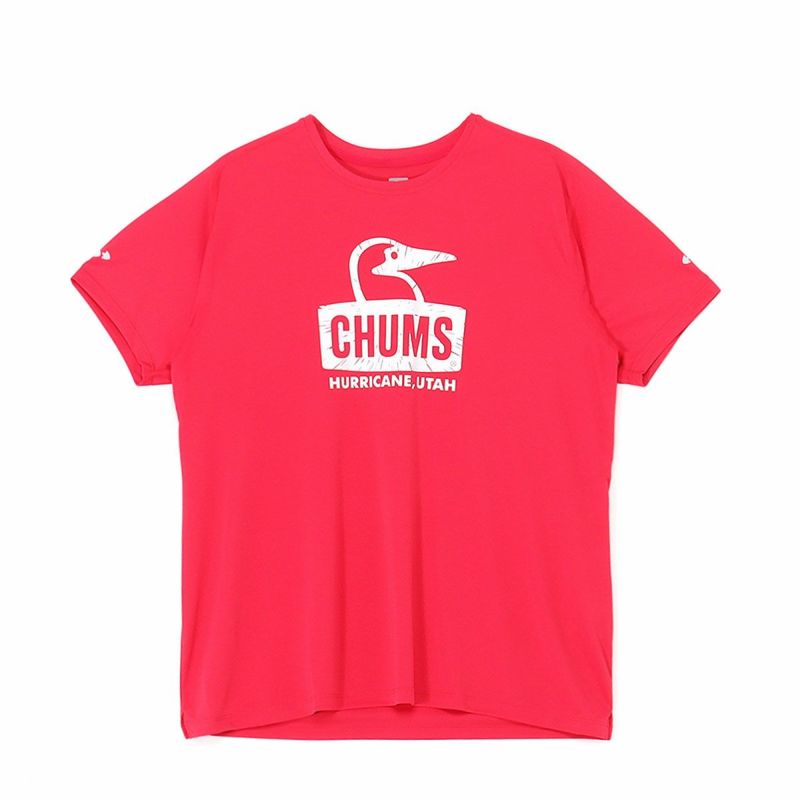 チャムスCHUMSランニングウェア半袖TシャツランニングブービーフェイスRunningBoobyFaceT-ShirtCH11-2494レディース女性25SP春夏