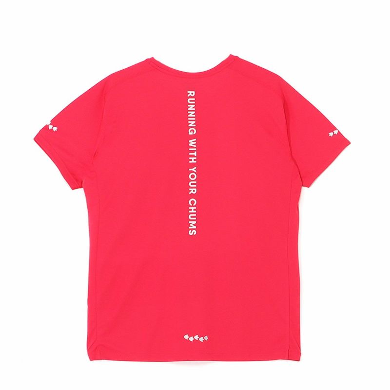 チャムスCHUMSランニングウェア半袖TシャツランニングブービーフェイスRunningBoobyFaceT-ShirtCH11-2494レディース女性25SP春夏