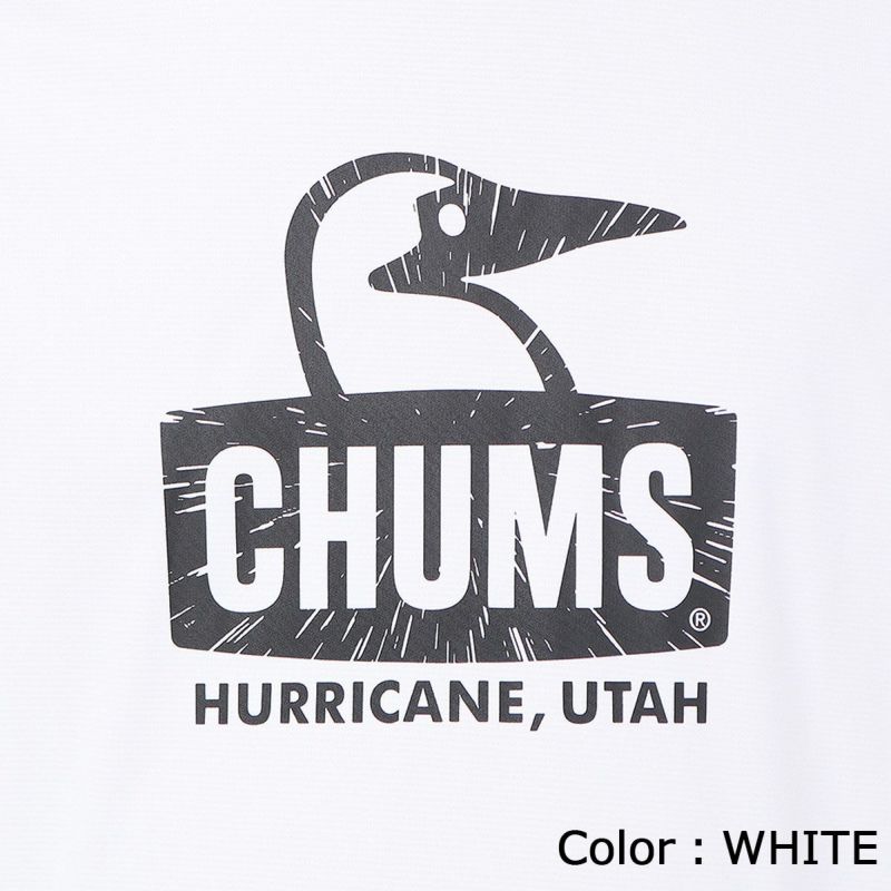 チャムスCHUMSランニングウェア半袖TシャツランニングブービーフェイスRunningBoobyFaceT-ShirtCH11-2494レディース女性25SP春夏