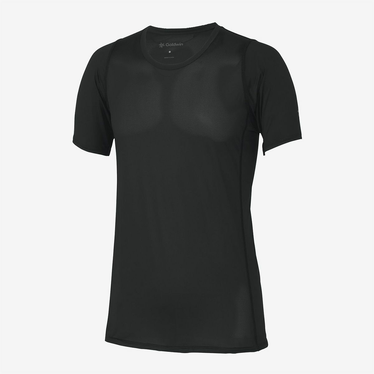 ゴールドウインGOLDWINランニングウェア半袖TシャツクーリングハーフスリーブC3fitCOOLHALFSLEEVESGC65103-BKメンズ男性25SP春夏