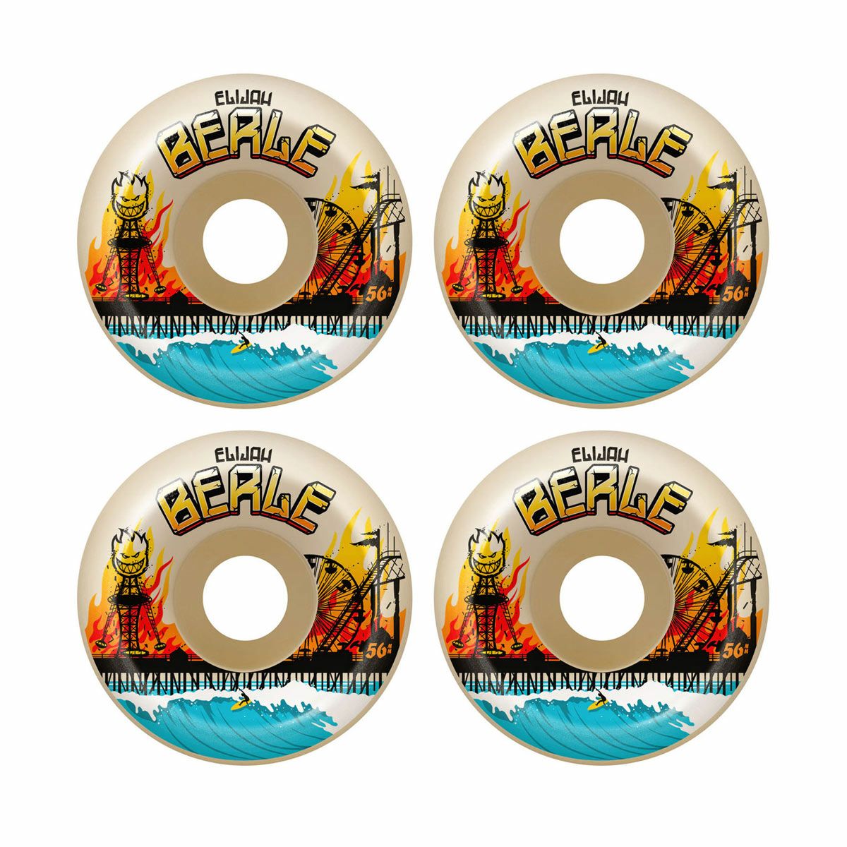 スピットファイアSPITFIREスケボースケートボードウィールF499DUOGCLASSICSHAPEELIJAHBERLE53mm0888560358799