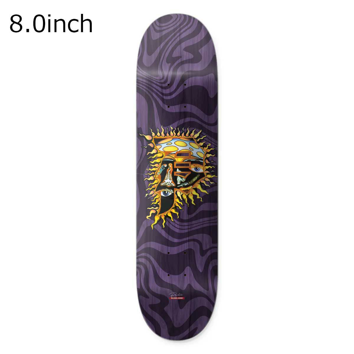 プリミティブPRIMITIVEスケボースケートボードデッキ板DIRTYPSUNTEAMDECK8.0OSPR25SL56D