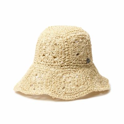 ニューエラNEWERAアウトドアカジュアル帽子ハットアドベンチャーワイドブリムPaperCrochetHatライトベージュ14419295メンズレディースユニセックス25SP春夏