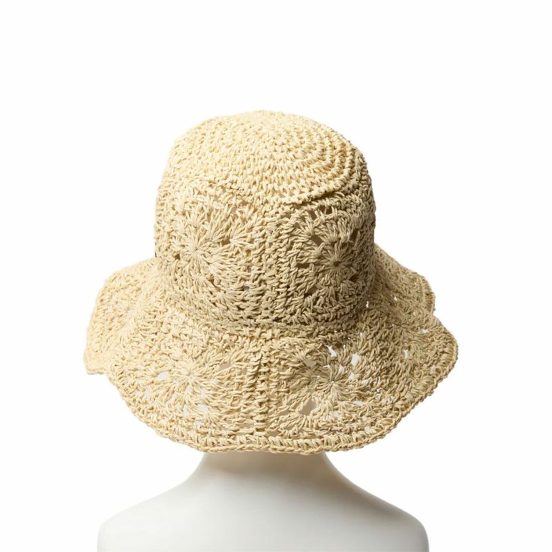 ニューエラNEWERAアウトドアカジュアル帽子ハットアドベンチャーワイドブリムPaperCrochetHatライトベージュ14419295メンズレディースユニセックス25SP春夏