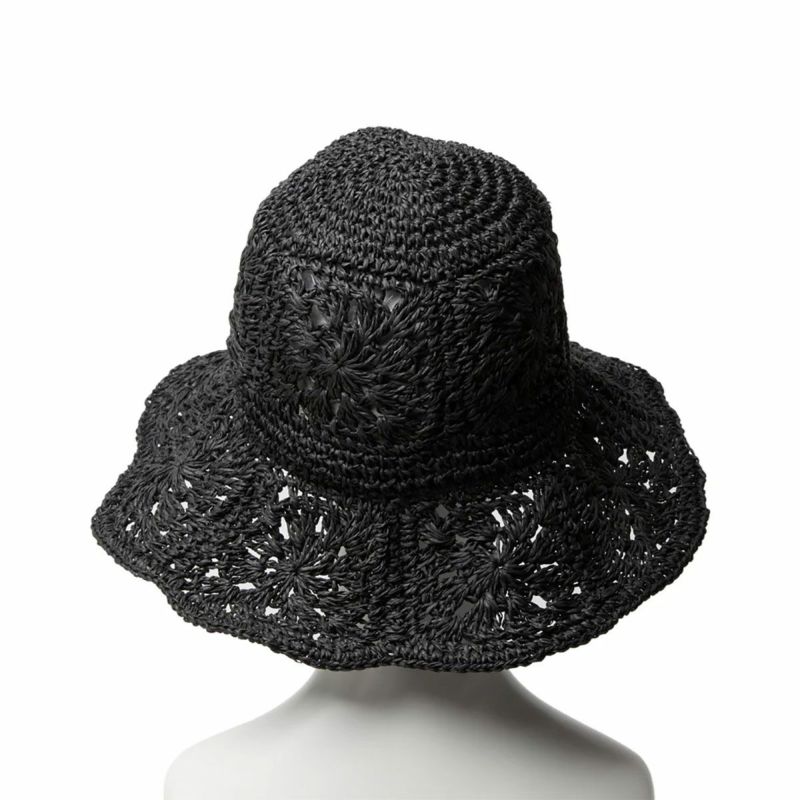 ニューエラNEWERAアウトドアカジュアル帽子ハットアドベンチャーワイドブリムPaperCrochetHatブラック14419296メンズレディースユニセックス25SP春夏