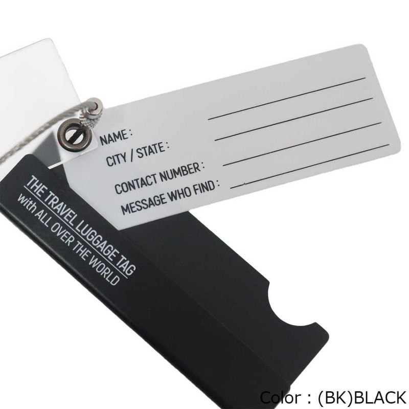 ポストジェネラルPOSTGENERALアウトドアカジュアルアクセサリーアルミナムトラベルラゲッジタグBK98256000925SP春夏