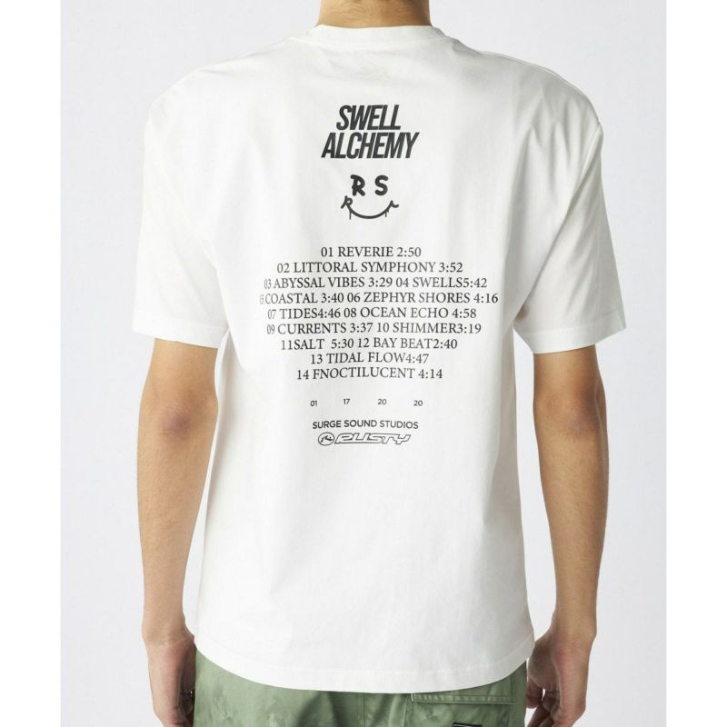 ラスティRUSTYサーフィンサーフウェア半袖TシャツUVカットペアテックス水陸両用RSニコちゃんグラフィック915-461メンズ男性25SP春夏