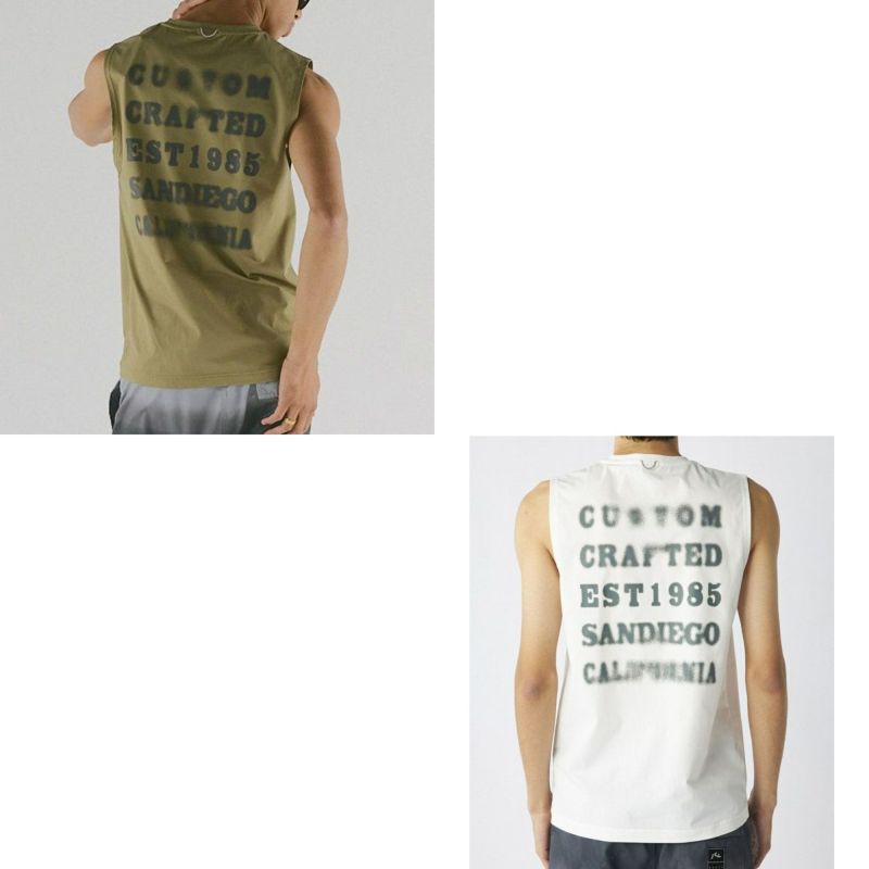 ラスティRUSTYサーフィンサーフウェアノースリーブタンクトップUVカット水陸両用ペアテックスタンクトップ915-473メンズ男性25SP春夏